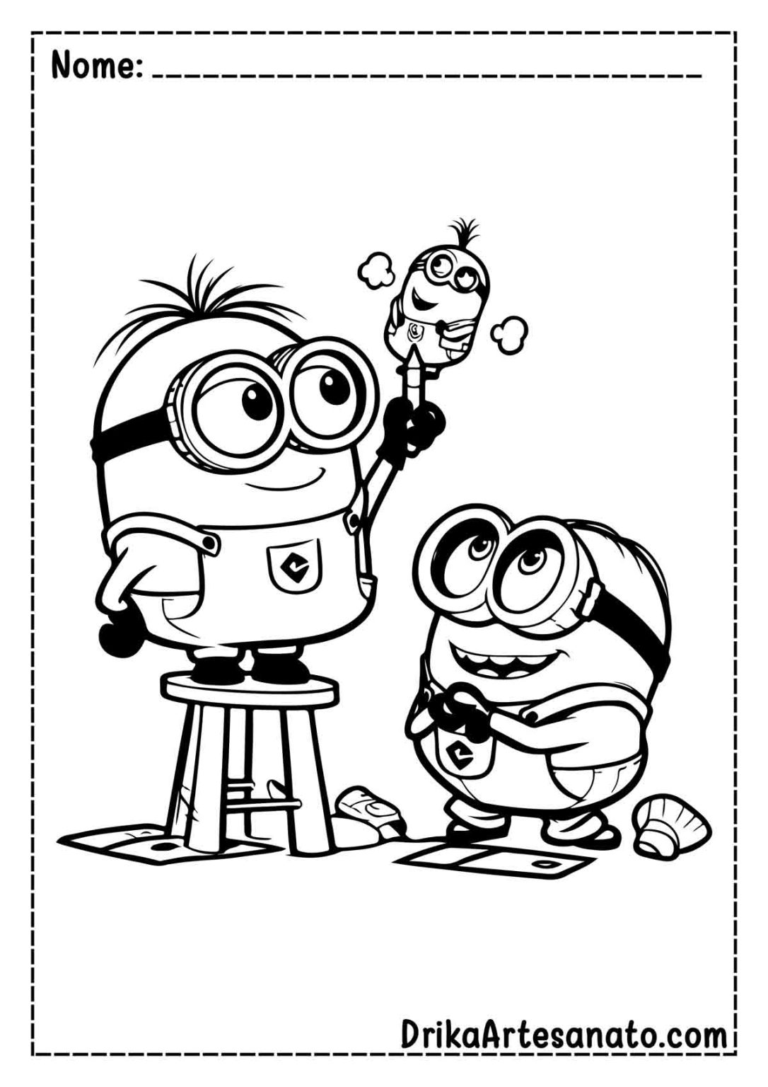 Desenhos De Minion Para Colorir Gr Tis Em Pdf