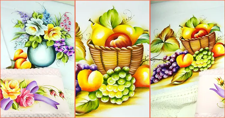 Pintura em Tecido - Flores e Frutas