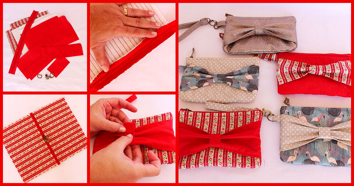 diy clutch bolsa pattern