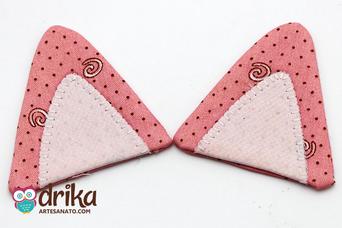 Tiara de Gatinho: passo a passo com molde  Tiara de gatinho, Orelhas de  gato diy, Tiara orelha de gatinho