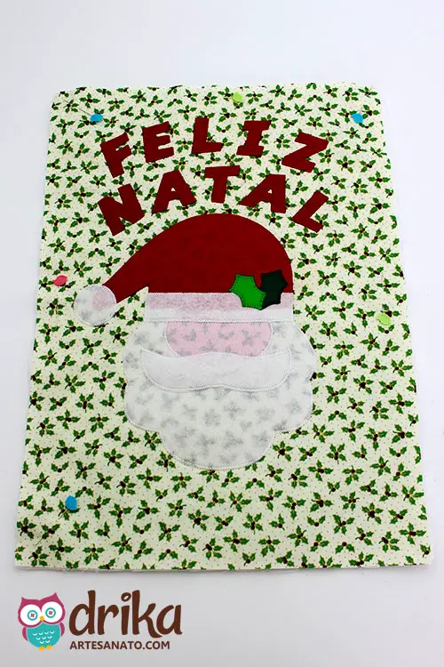 Detalhes do Flâmula Decorativa de Papai Noel