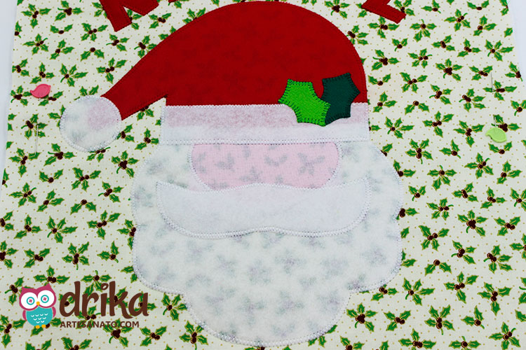 Detalhes do Flâmula Decorativa de Papai Noel