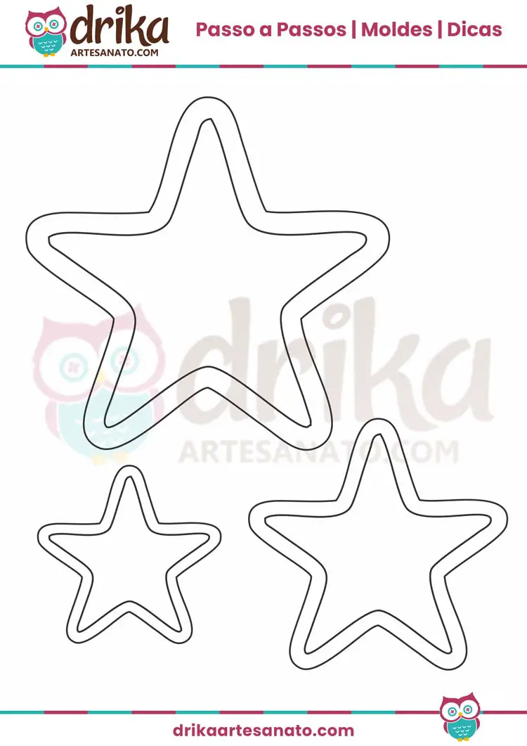 Molde de Estrela com Borda em 3 Tamanhos