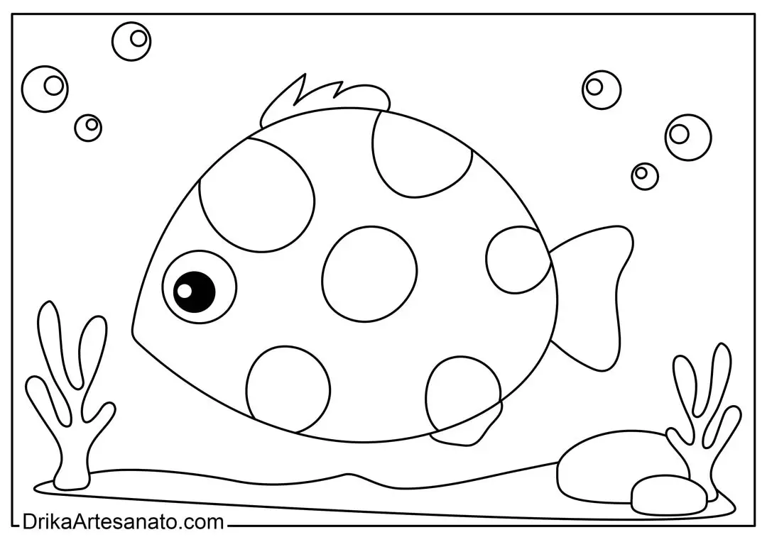 Desenho de Peixe Pequeno