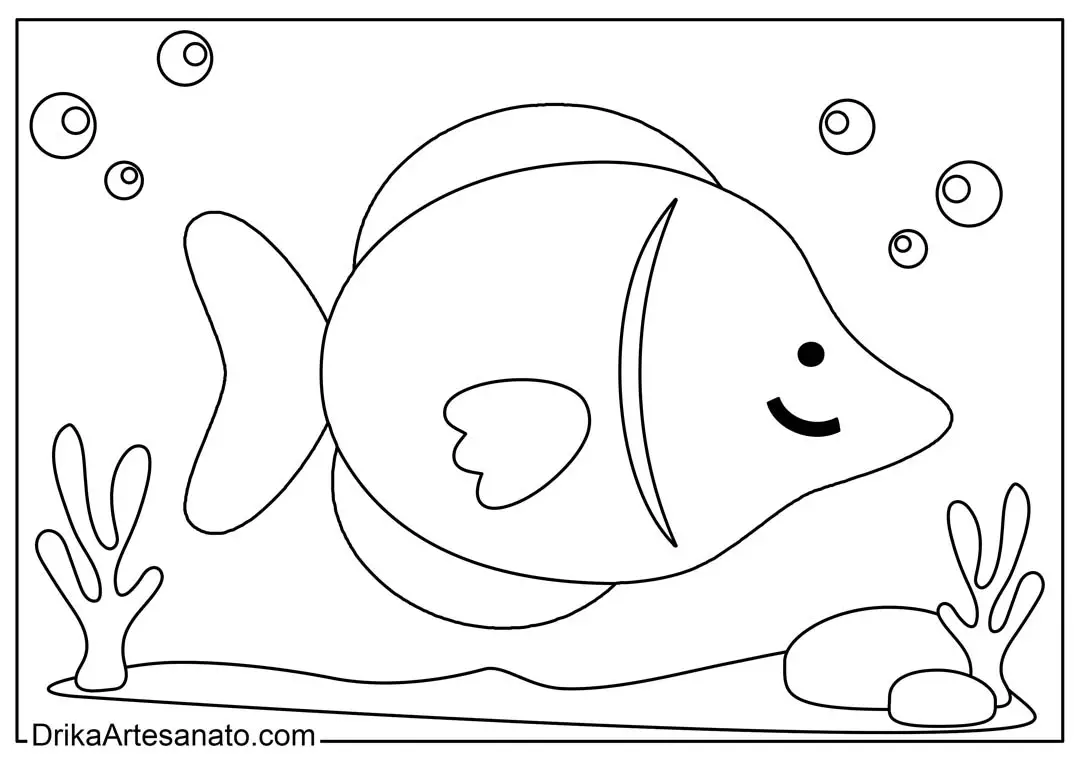 Desenho de Peixe Pequeno