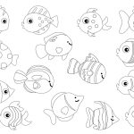 Desenho de Peixe para Imprimir e Colorir