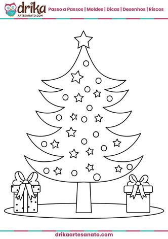 Desenhos de Natal - Como desenhar Natal passo a passo