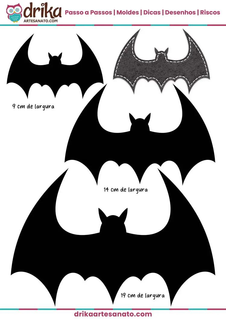 Molde de Morcego Pequeno