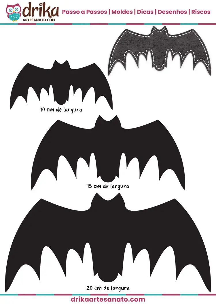 Molde de Morcego em EVA