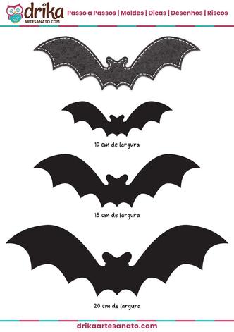 Molde de morcego para imprimir - Dicas Práticas