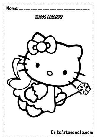 16 Desenhos da Hello Kitty para Colorir: Baixe e Imprima Grátis