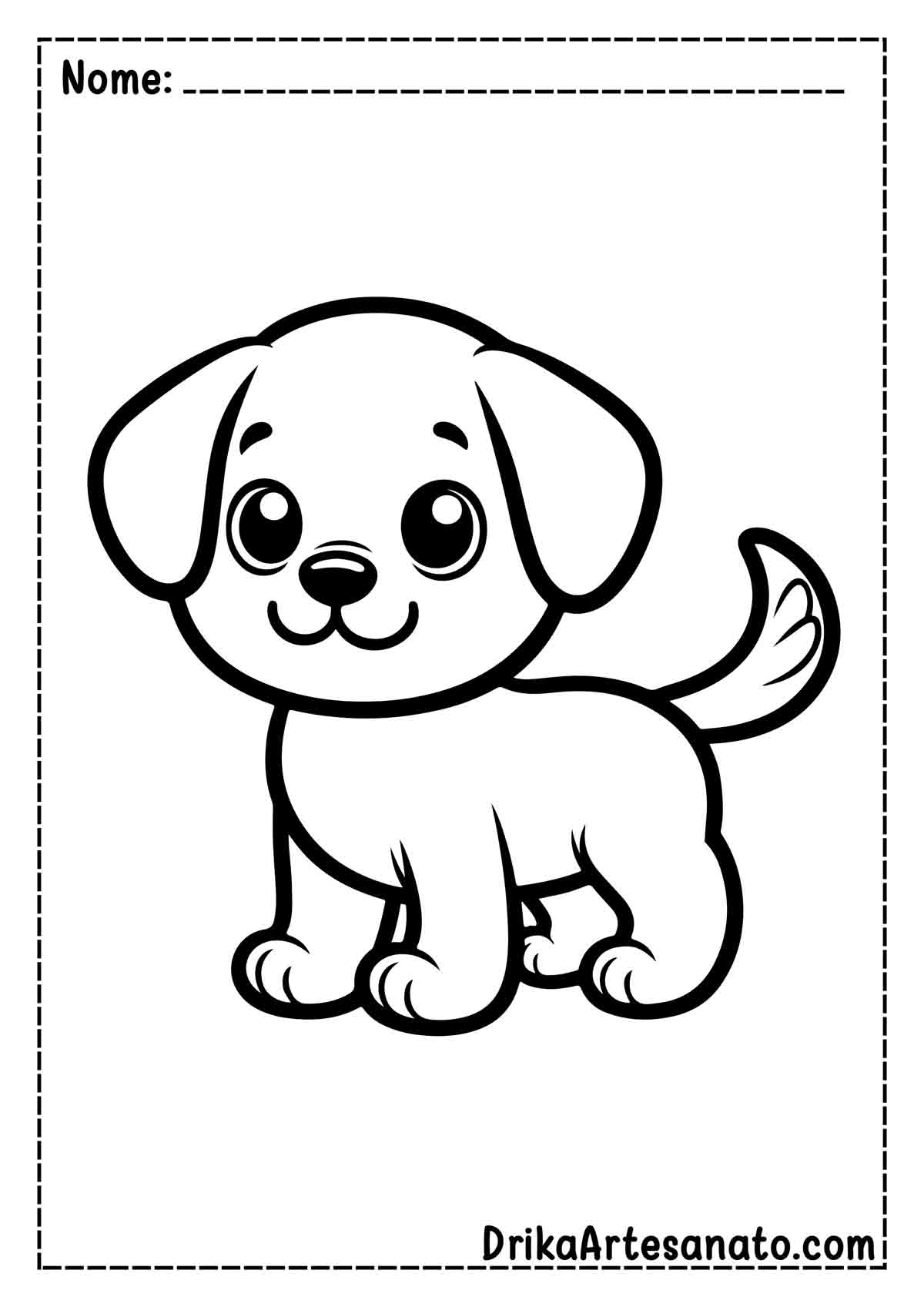 Desenho de Cachorro para Imprimir