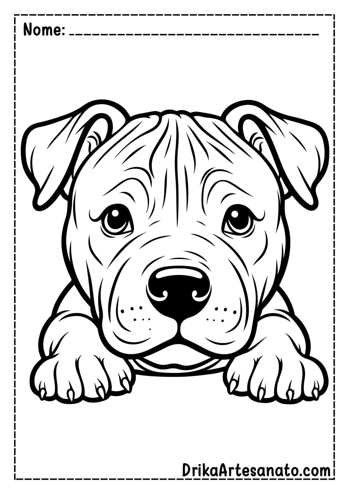 Desenho de Cachorro para Colorir