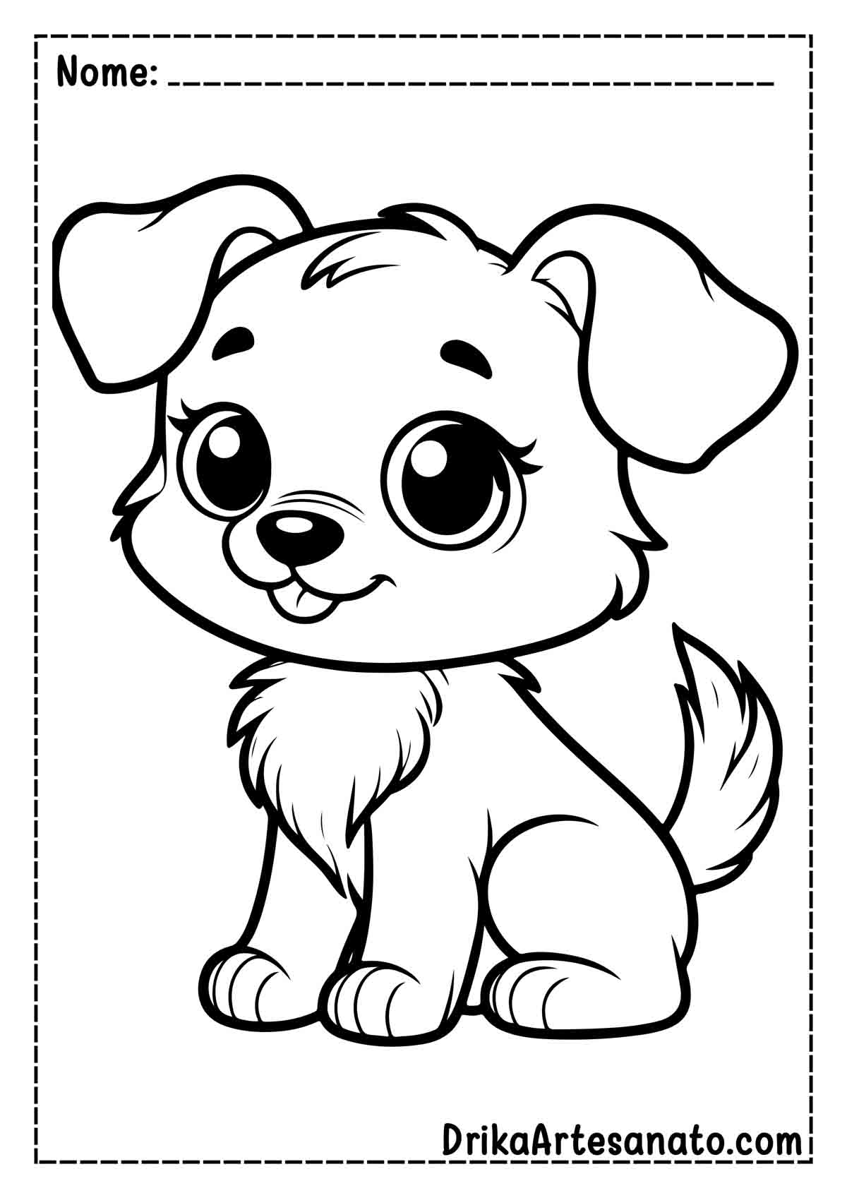 Desenho de Cachorro para Imprimir