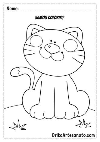 Desenho para colorir infantil - Artesanato Passo a Passo!