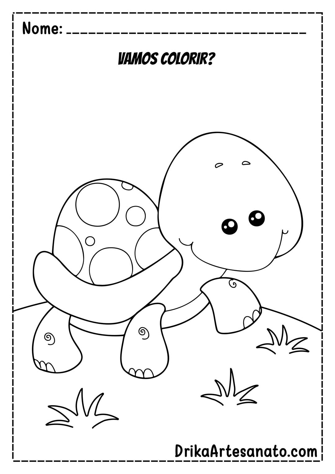 Desenhos Infantis para Colorir Tartaruga