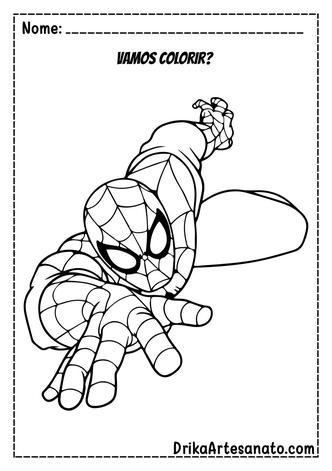 20 Desenhos do Homem-Aranha para Colorir: Baixe Grátis