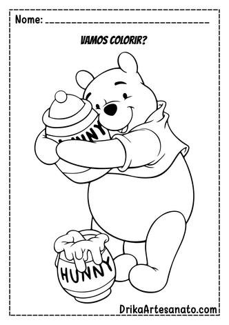 50 Desenhos Livro de Colorir Ursinho Pooh Puf Digital pdf