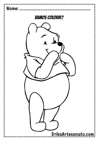 50 Desenhos Livro de Colorir Ursinho Pooh Puf Digital pdf