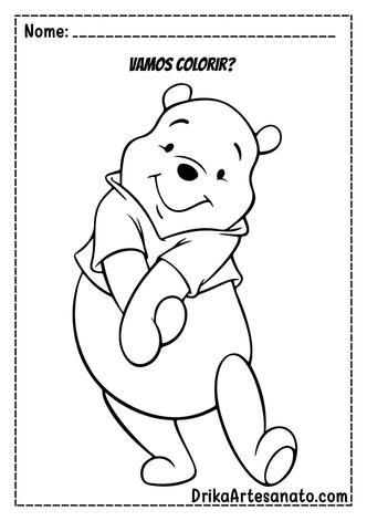 50 Desenhos Livro de Colorir Ursinho Pooh Puf Digital pdf