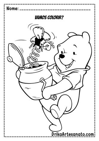 50 Desenhos Livro de Colorir Ursinho Pooh Puf Digital pdf