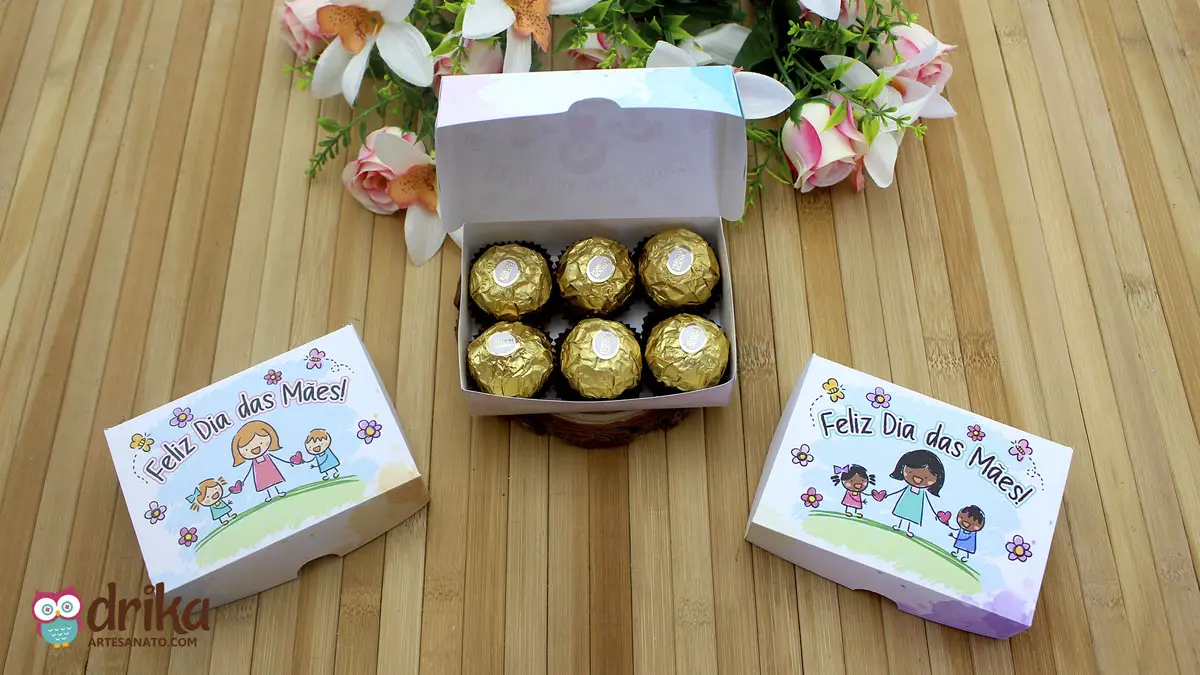 As nossas caixinhas de Dia das Mães são perfeitas para presentear com doces e guloseimas