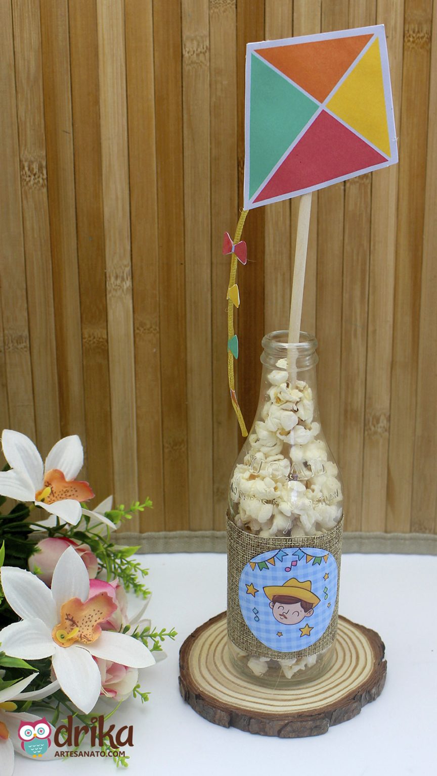 Como Fazer Enfeite de Festa Junina para Mesa Passo a Passo!