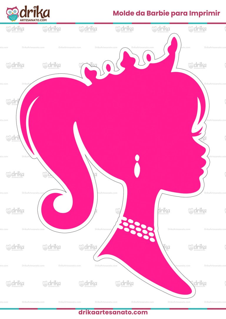 Molde da Barbie para Imprimir Grátis em PDF
