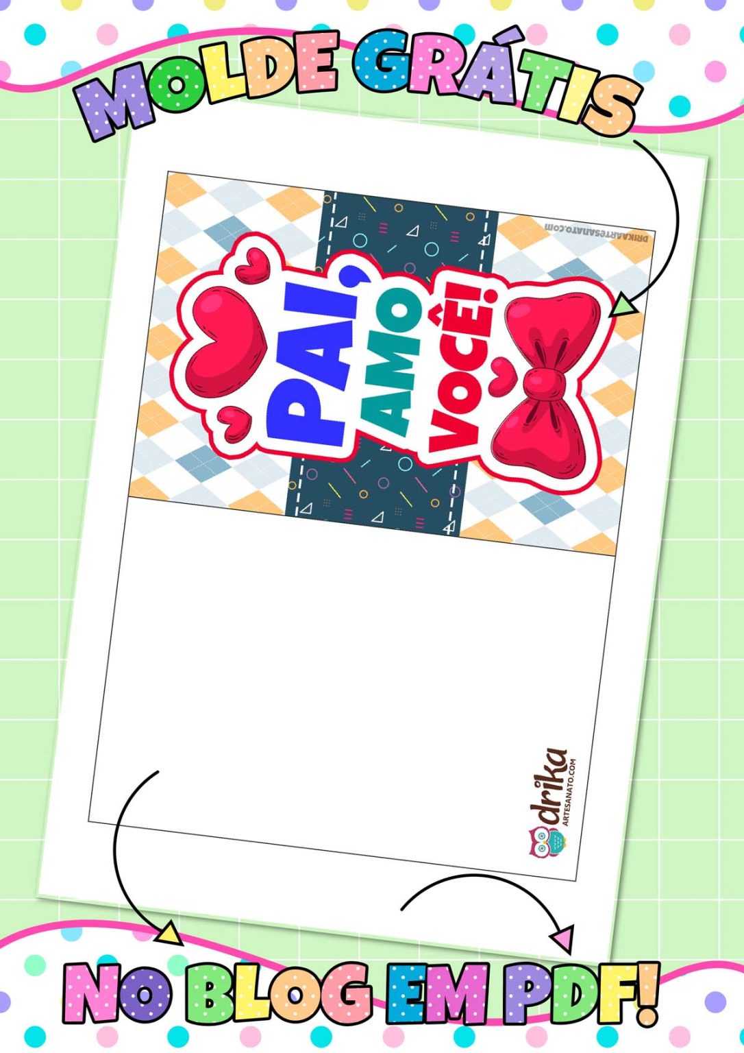 Cartão de Dia dos Pais para Imprimir: 20 Modelos Lindos em PDF