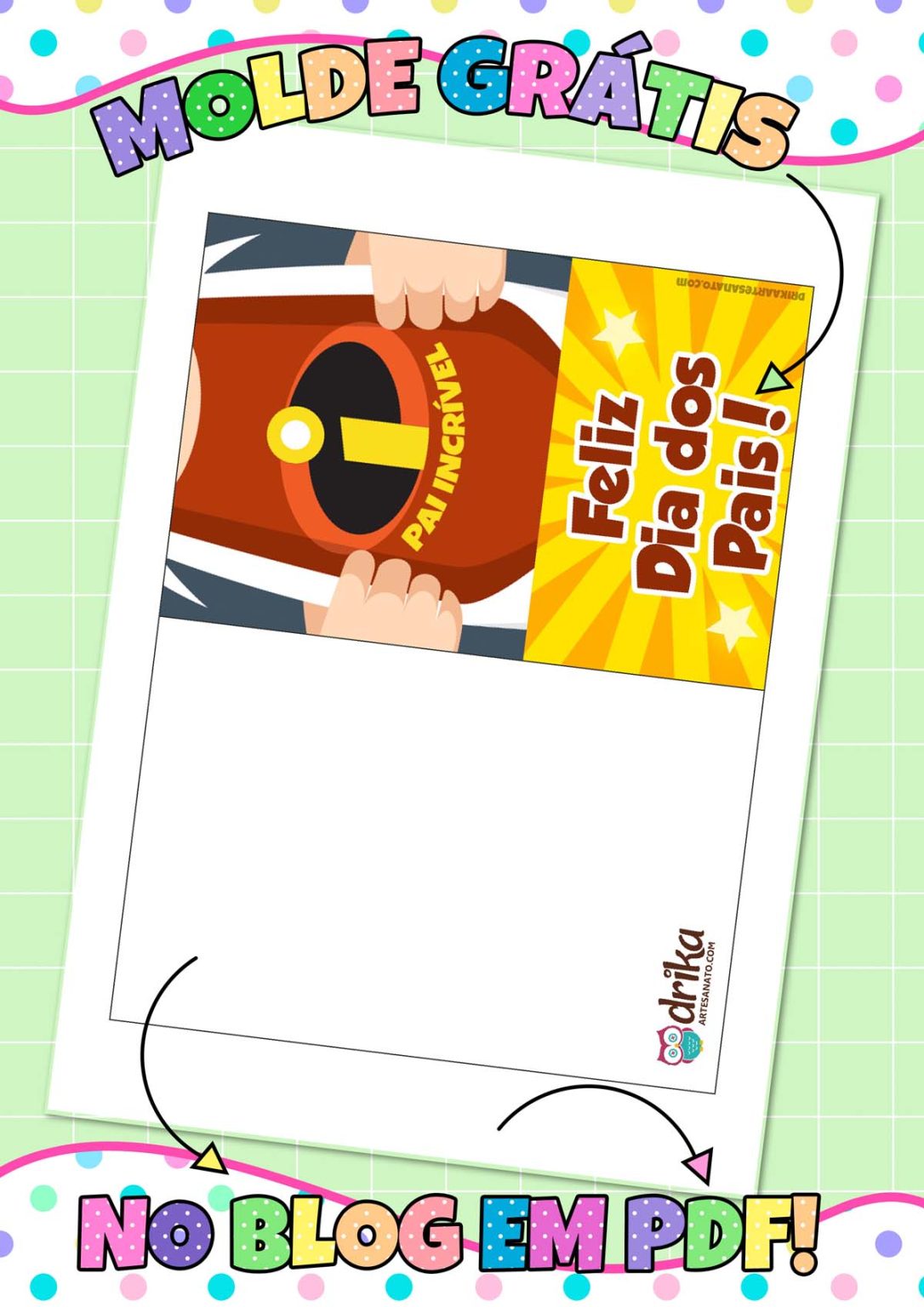 Cartão de Dia dos Pais para Imprimir: 20 Modelos Lindos em PDF