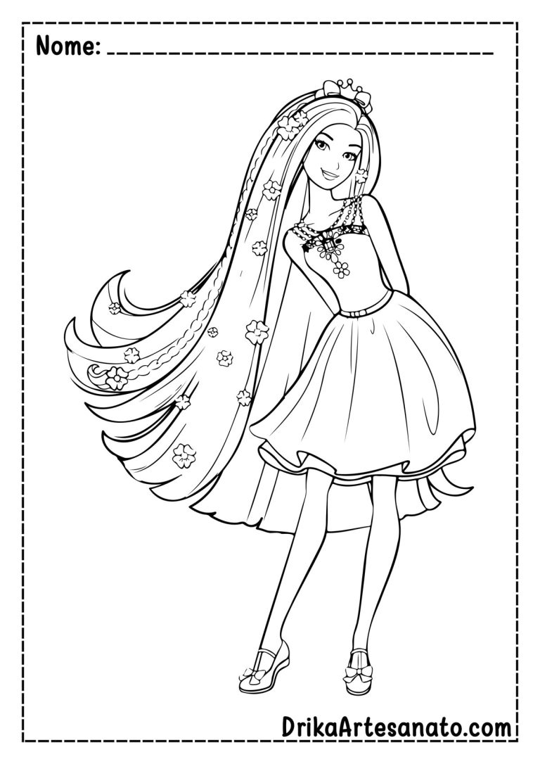 50 Desenhos da Barbie para Colorir Grátis em PDF: Baixe Agora!