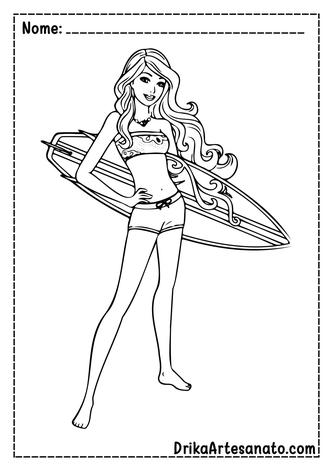 50+ Desenhos da Barbie para colorir - Pop Lembrancinhas