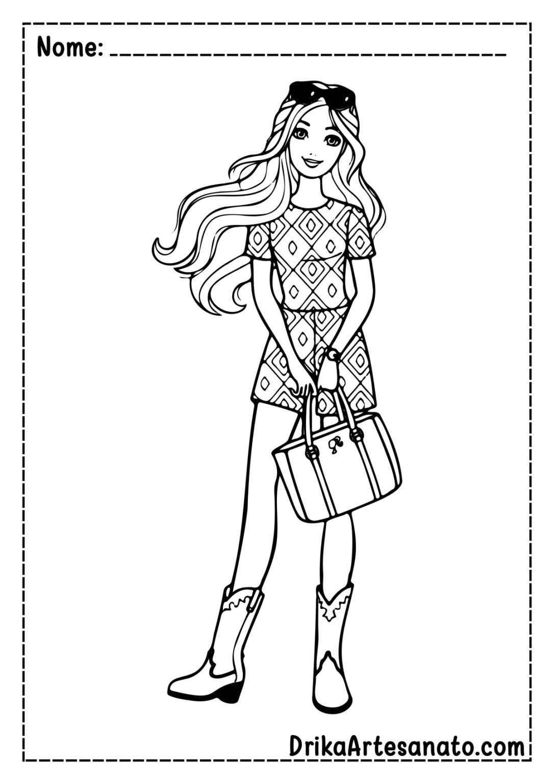 50 Desenhos da Barbie para Colorir Grátis em PDF: Baixe Agora!
