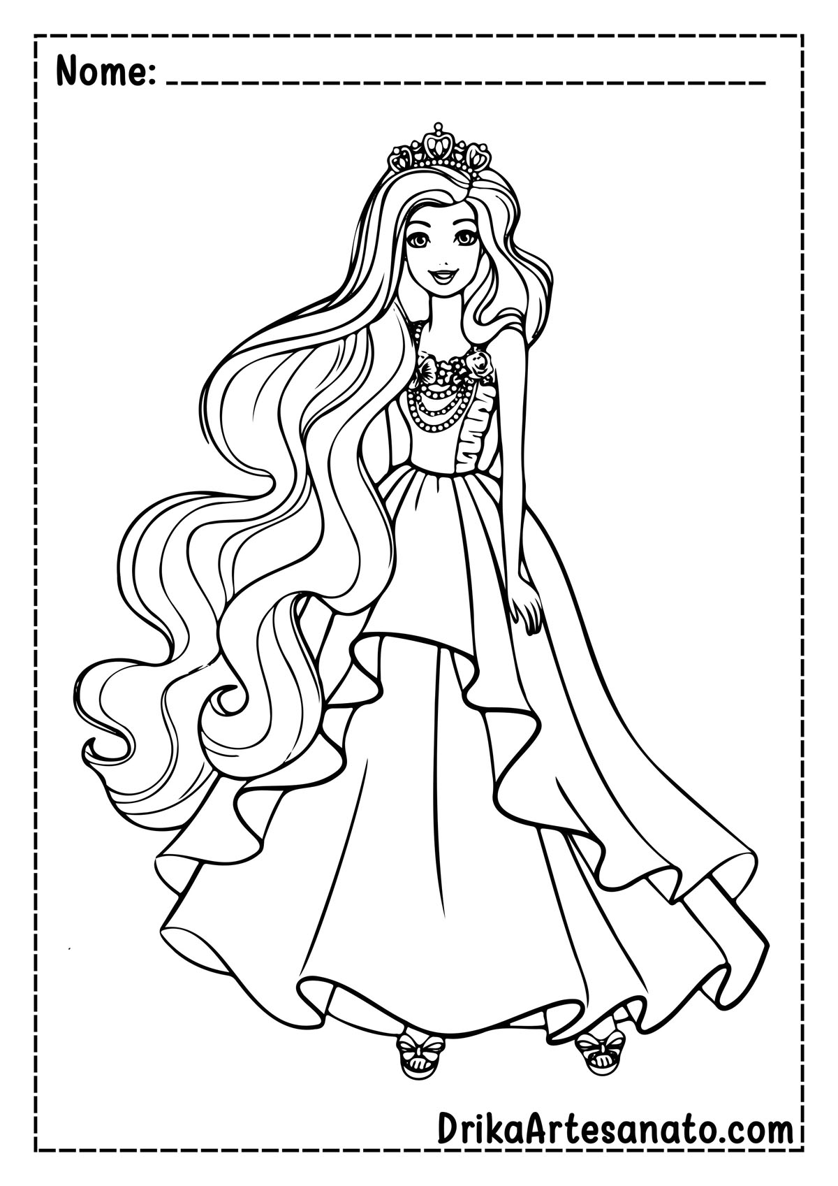 50 Desenhos da Barbie para Colorir Grátis em PDF: Baixe Agora!