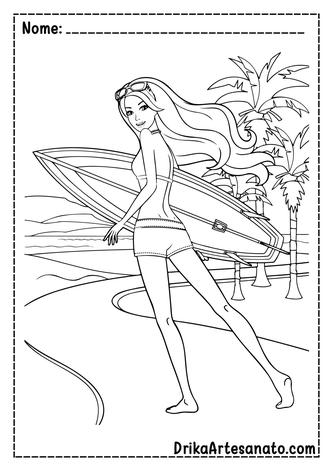 50 Desenhos da Barbie para Colorir Grátis em PDF: Baixe Agora!