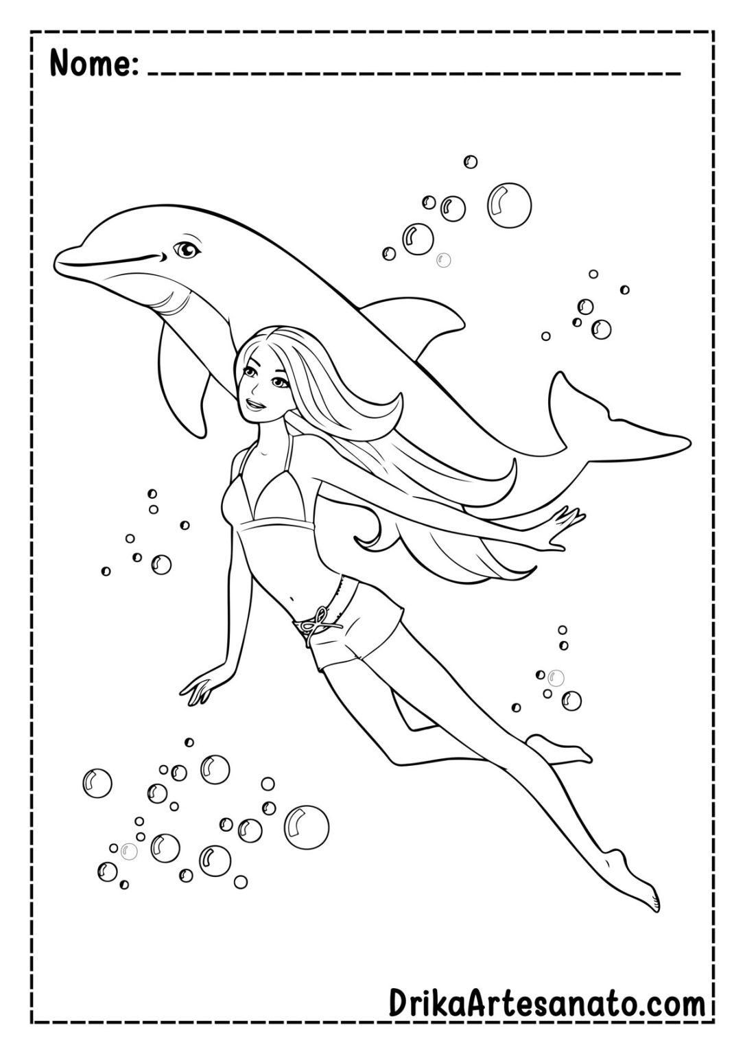 50 Desenhos da Barbie para Colorir Grátis em PDF: Baixe Agora!
