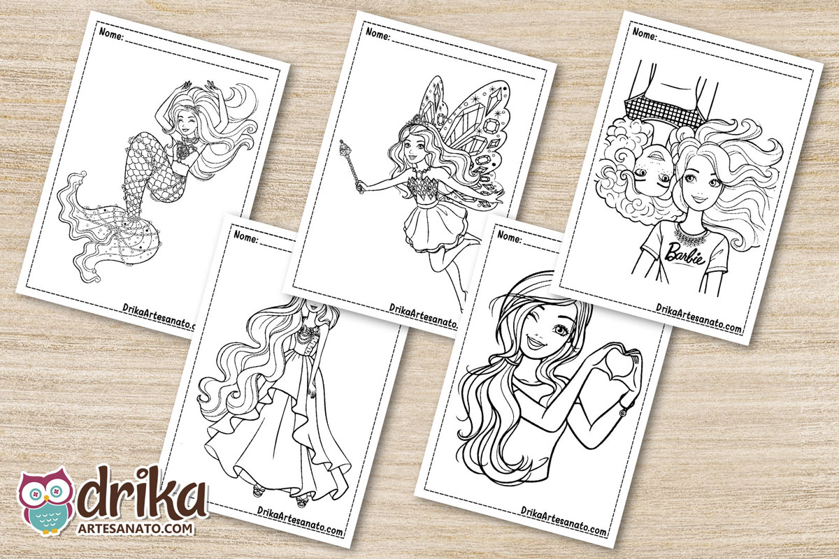 Desenhos para colorir BARBIE