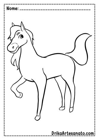 40 Desenhos de Cavalo para Imprimir e Colorir - Online Cursos Gratuitos