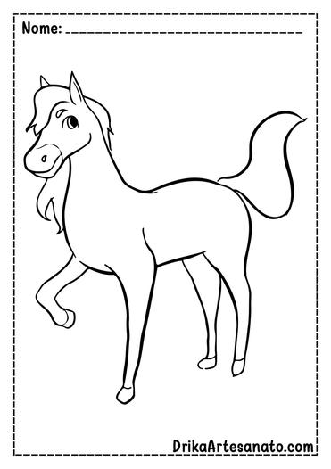 desenho para colorir de cavalo