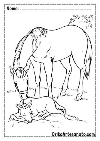 Desenho de Equoterapia para baixar em PDF e colorir – Equoideias®