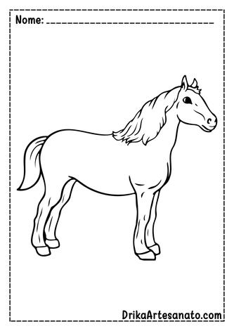 50+ Desenhos para colorir de Cavalos - Como fazer em casa