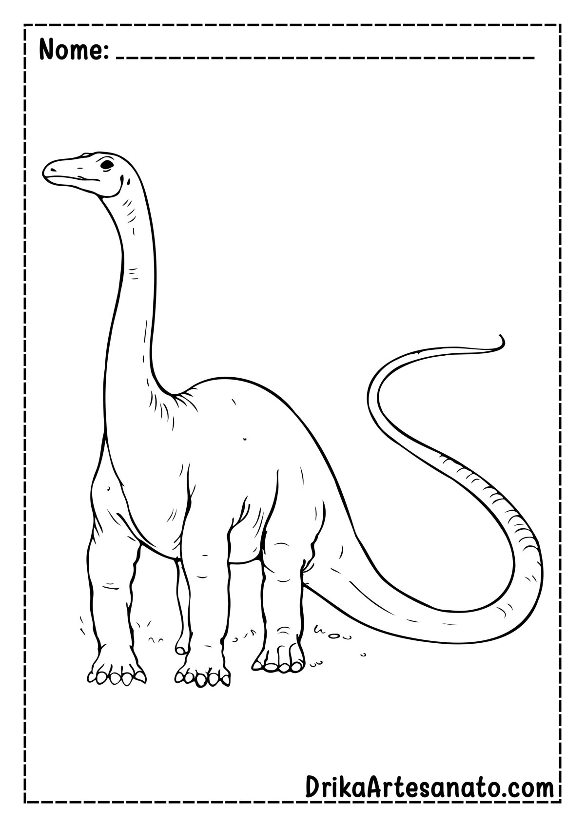 Desenho de Dinossauro para Imprimir