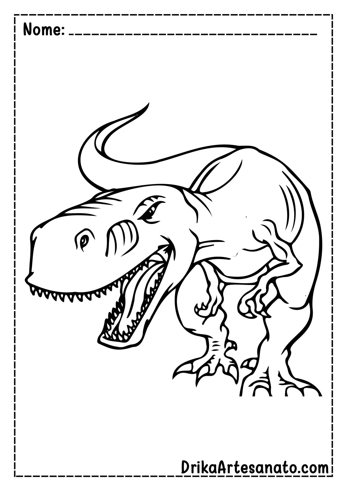Desenho de Dinossauro para Colorir