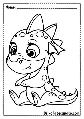 50+ Desenhos de Dinossauros para colorir