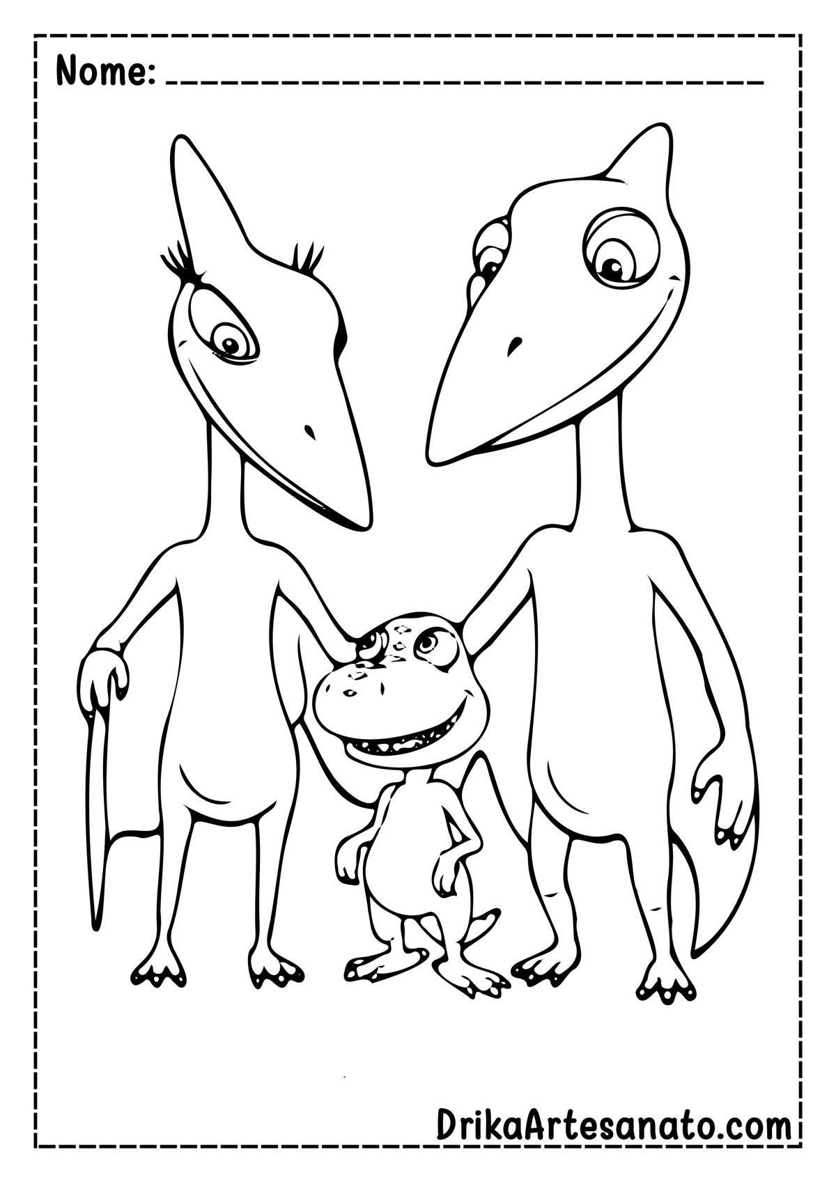 Desenho de Dinossauro para Colorir