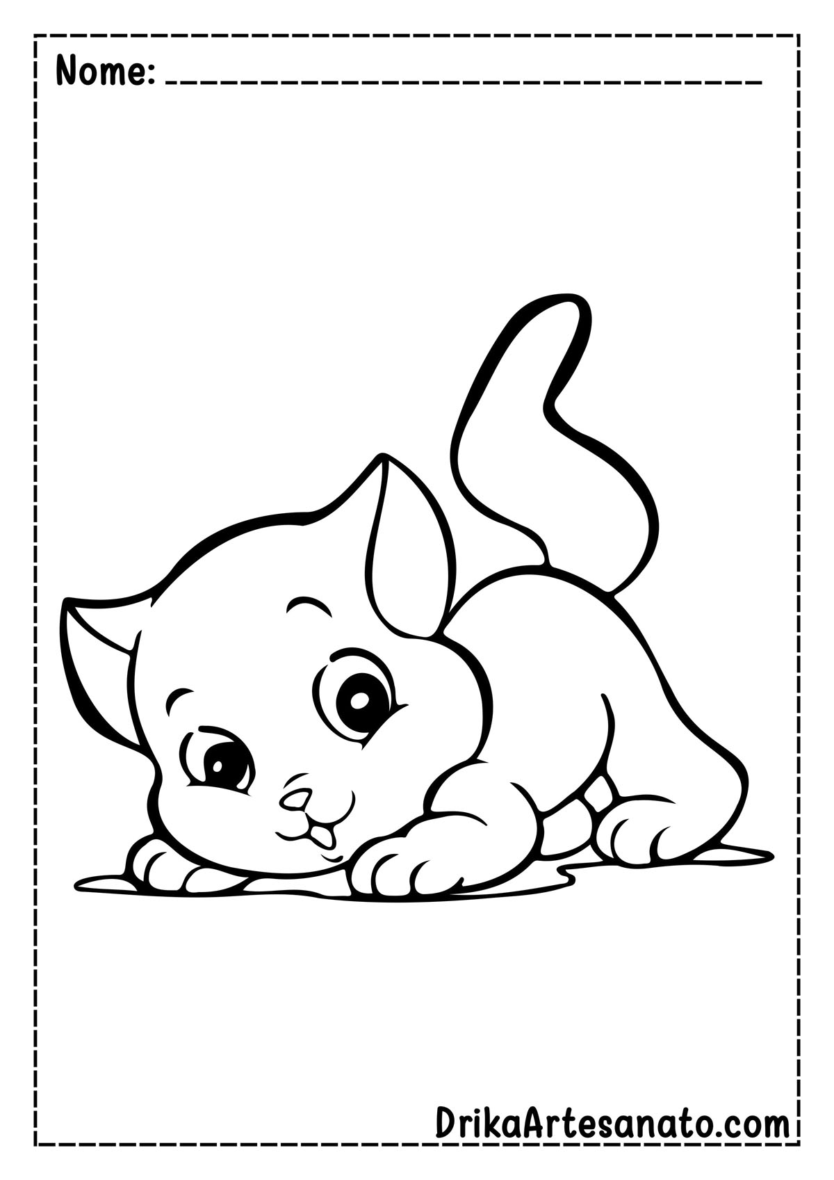 Desenho de Gato para Copiar