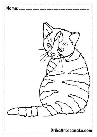 Desenho de Gato realista para colorir  Desenhos para colorir e imprimir  gratis