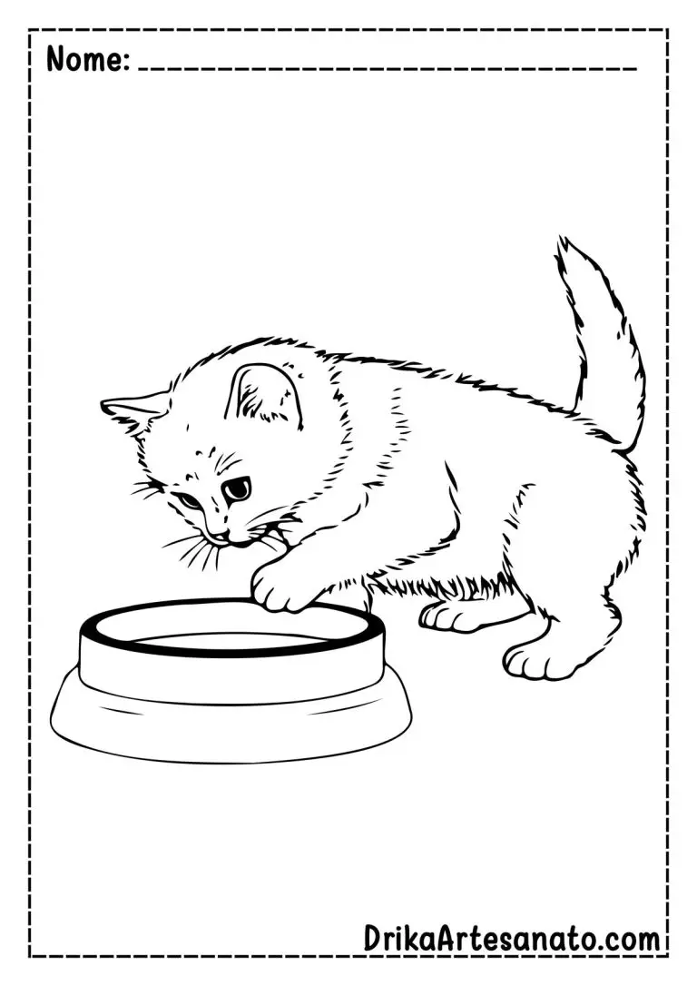 50 Desenhos De Gatos Para Colorir Grátis Em Pdf Baixe Agora