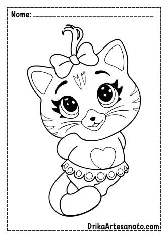 44 Gatos desenhos para colorir imprimir e pintar - Desenhos para