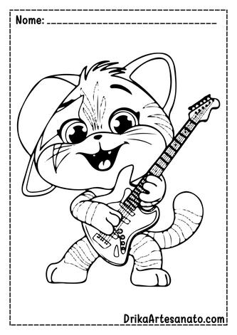 Desenho de Gatinho fofo para colorir  Desenhos para colorir e imprimir  gratis